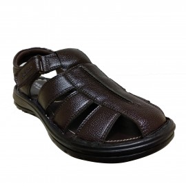 Bata Leather Brown Sandal for Men 