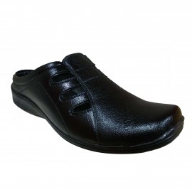 Black leather sandal Ferry for Men