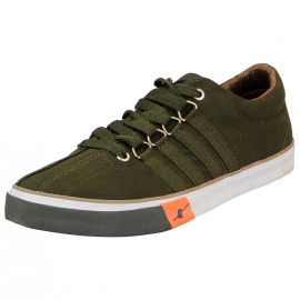Sparx Olive Canvas Sneakers for Men 