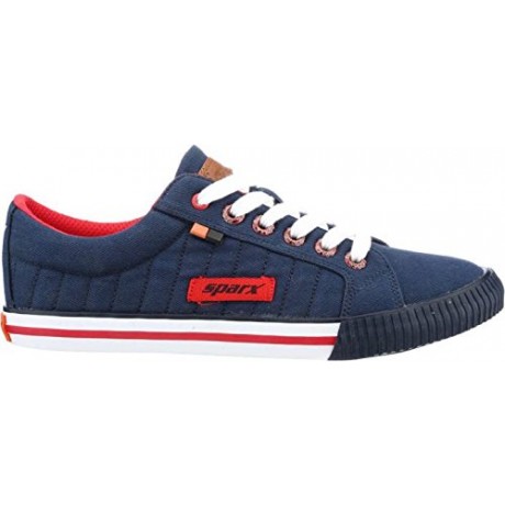Sparx Men's Blue and Red Causal Sneakers