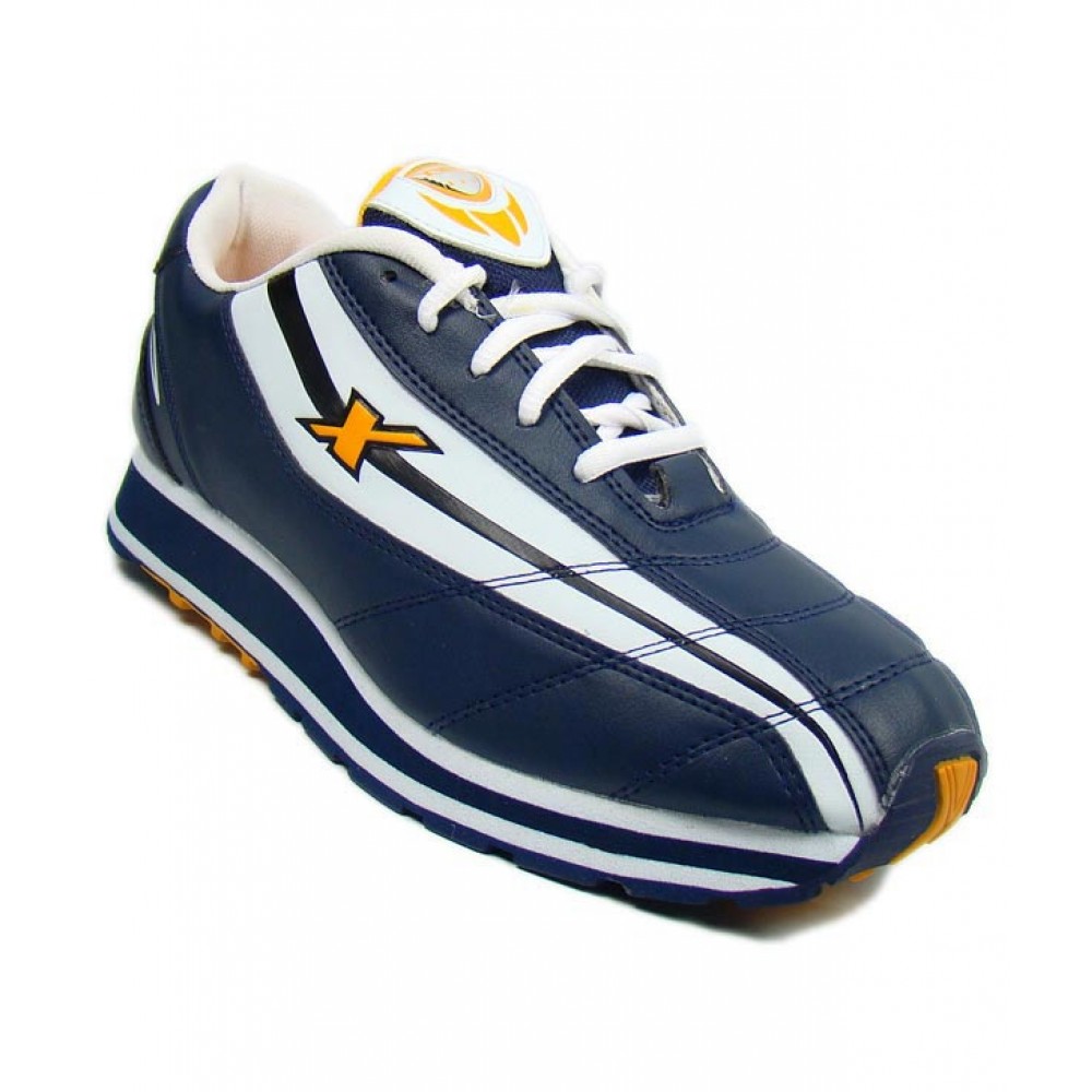 Sparx white Navy Blue Running Shoe