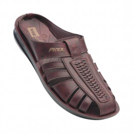 VKC Casual Brown Chappals for Men