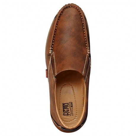 Bata Remo Tan loafers for Men