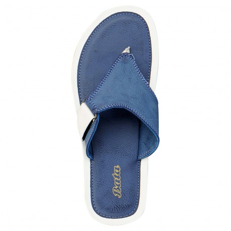 Bata Blue Riplying Thong slippers for Men
