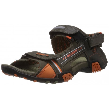 Sparx olive Orange Floater sandal  for Men