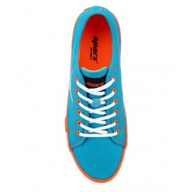 Sparx Sky-Blue and Orange Running Sneakers 
