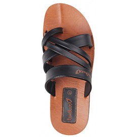 VKC Tan Slippers big size for Men-5687 